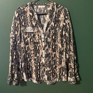 Calvin Klein Snake Skin button down